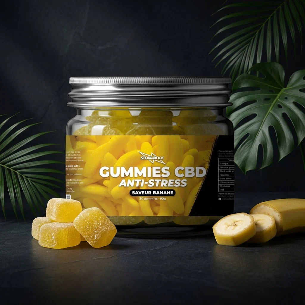 Gummies CBD Anti-Stress - Saveur Banane - Image 3