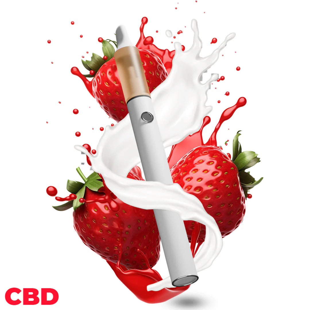 Vape Pen Fraise - 98% CBD (rechargeable)